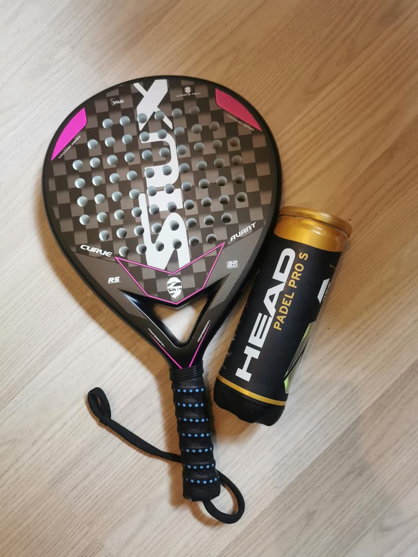 Padel racket SIUX + HEAD padel balls